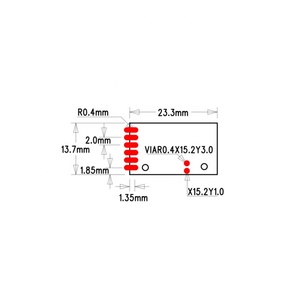 Taidacent LC12S BK2461 Chip 128 CH UART inalámbrica de datos transparente Módulo de transmisión 2,4G inalámbrico serie módulo transceptor - Product Image 6