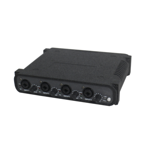 Red Dante 4 en 4 convertidor de interfaz de Audio/transmisor con control de ganancia DC24V fuente de alimentación - Product Image 5