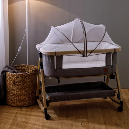 Playkids Mosquito Net europea mecedora cuna portátil niños cuna cama de bebé cunas