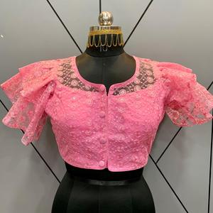 婚纱服新品设计师线工作进口网装已制作的衬衫系列衬衫件印度纱丽 - Product Image 5