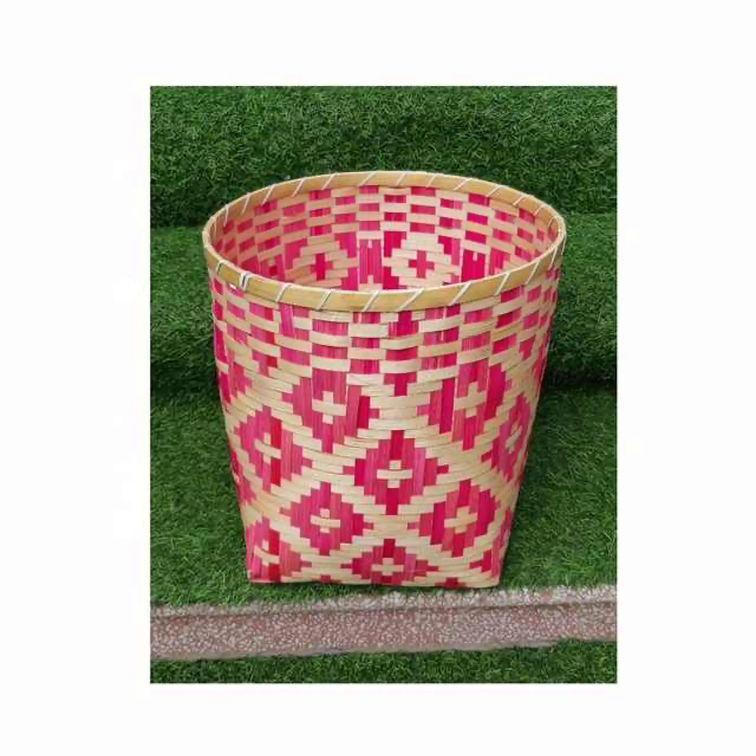 Floral Bamboo Basket Bamboo basket fruit