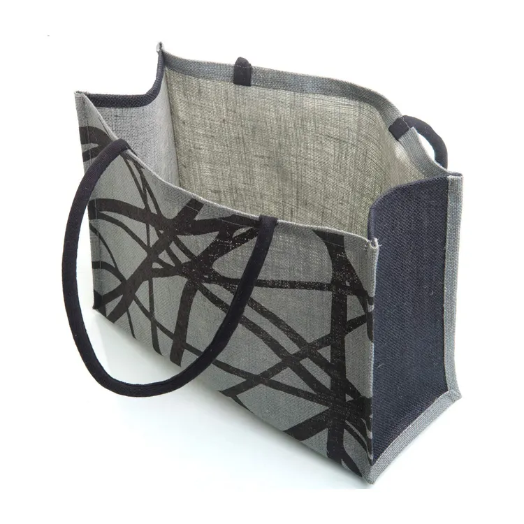 Direkter Fabrik verkauf Jute tasche Tasche Elegantes Design Wieder verwendbare hand gefertigte Mehrzweck-Trage tasche mit Reiß verschluss Hand gefertigte Jute taschen zum Verkauf