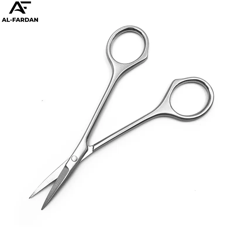 Multi Purpose Premium Stainless Steel Manicure Nail Scissors For Nail Dry Skin Curved Blade Cuticle Scissor