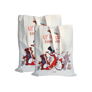 印度出口商畅销优质定制设计矩形OEM定制品牌100% 棉购物袋 .. - Product Image 1