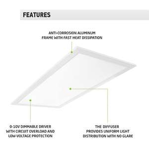 220-240V LED แบนแสง Troffer Backlit โคมไฟเพดานสำนักงาน CE ไม่กะพริบไดร์เวอร์รับประกัน3ปี - Product Image 3
