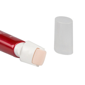 35ml 50ml kozmetik tüp kırmızı ambalaj boş yumuşak squeeze abl tüp geri dönüşümlü oval tüp için sünger aplikatör ile boyun kremi - Product Image 3