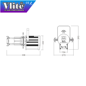 High Performance Stage Effect RGBW 200w <strong>LED</strong> Profile Spotlight - Product Image 4