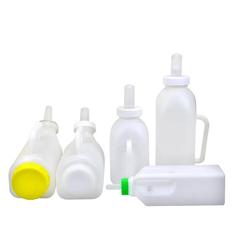 Botella de leche de alimentación de cordero de plástico de alta calidad, alimentador de leche para ternero, alimentador de agua de vaca, botella para beber para ternero, oveja
