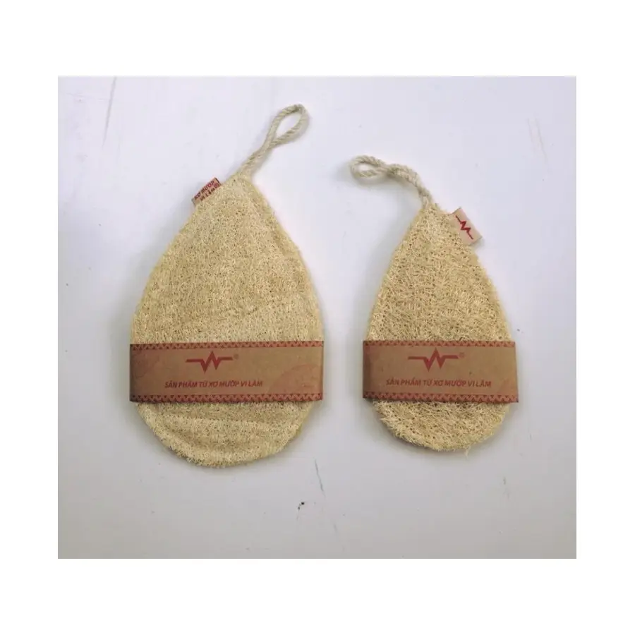 Respetuoso del medio ambiente esponja/100% Natural Luffa y paño de Terry materiales ¡Esponja esponja depurador cuerpo guante cerca de la piel (Ms! Lee: + 84987731