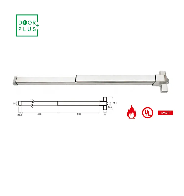 Doorplus Test di resistenza antincendio esterno porta antincendio dispositivo antipanico uscita antipanico Hardware barra antipanico