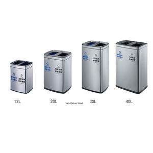 <strong>Bin</strong> Body <strong>Handle</strong> Includes 2 X 15 Gallon 30L Recycle <strong>Bins</strong> Dual Step Trash Can Recycle Stainless Steel