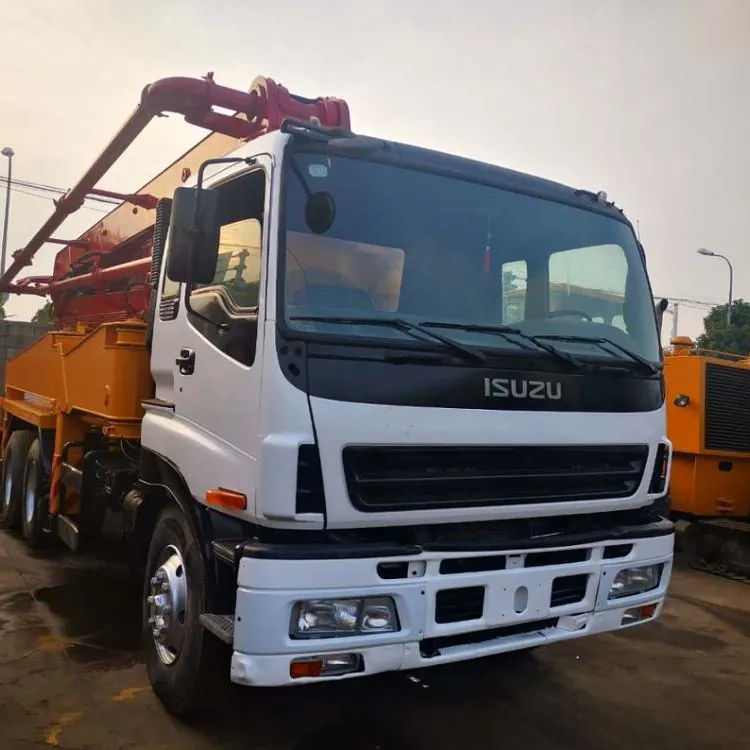 Cheap pump truck 37m with Isuzu chassis Sany Putzmeister 42m CONCRETE PUMP TRUCK With benzz chassis