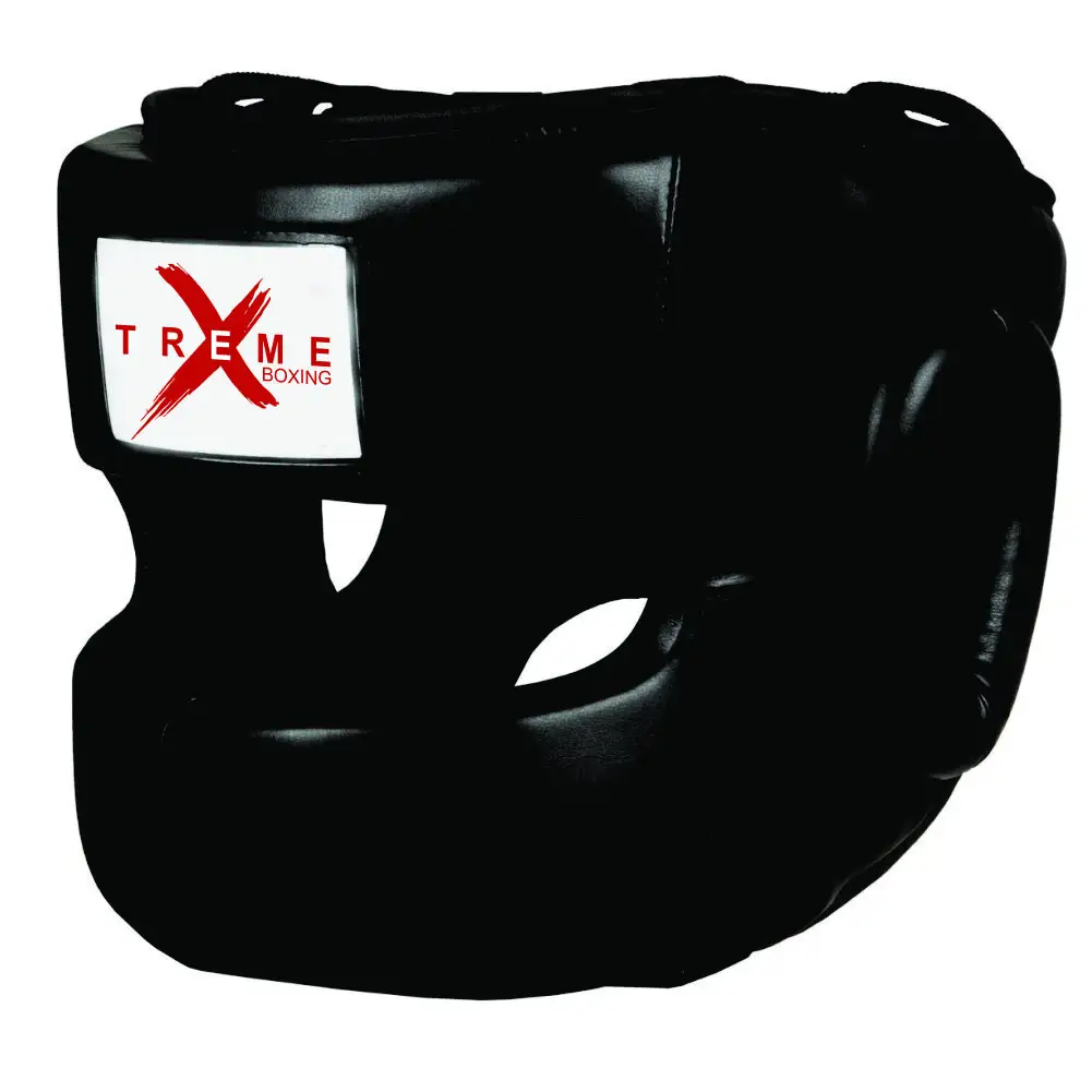 PUレザーのオリジナル機器メーカーで作られた男性と女性のための新しいプロのカスタムメイドボクシングヘッドガード保護