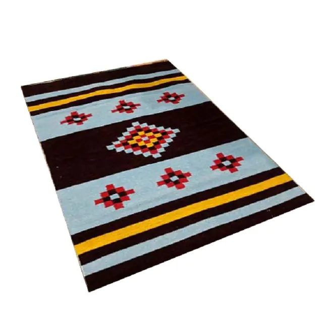 Hiện Đại Sọc Handmade Mềm Cảm Giác Chống Kháng Kích Thước Tùy Chỉnh Shatranji Rugs & Carpet