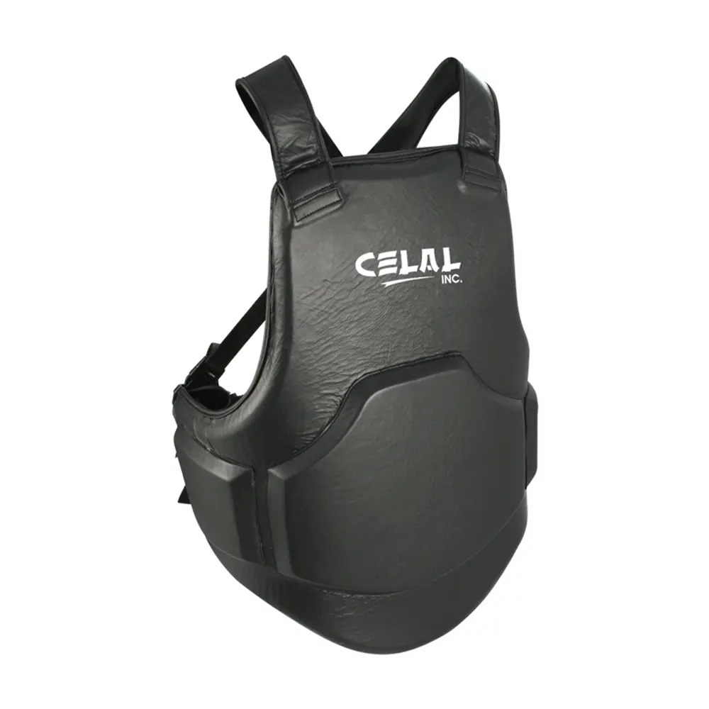 Protectores de pecho deportivos de boxeo de alta calidad, protectores de seguridad personalizados, color negro