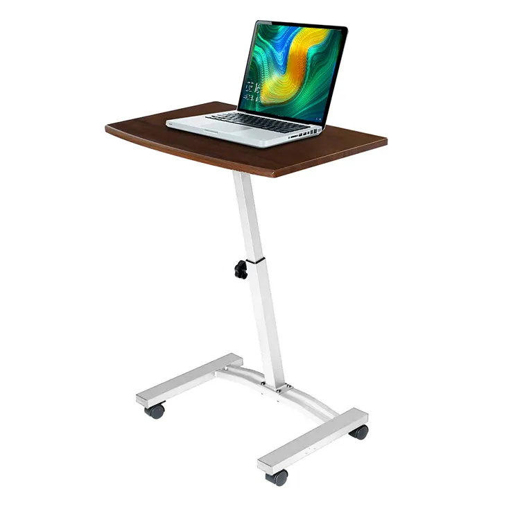 Höhen verstellbarer mobiler Laptop-Schreibtisch Mehrzweck-tragbarer stehender Laptop-Tisch Bett Sofa Beistell tisch mit Rädern