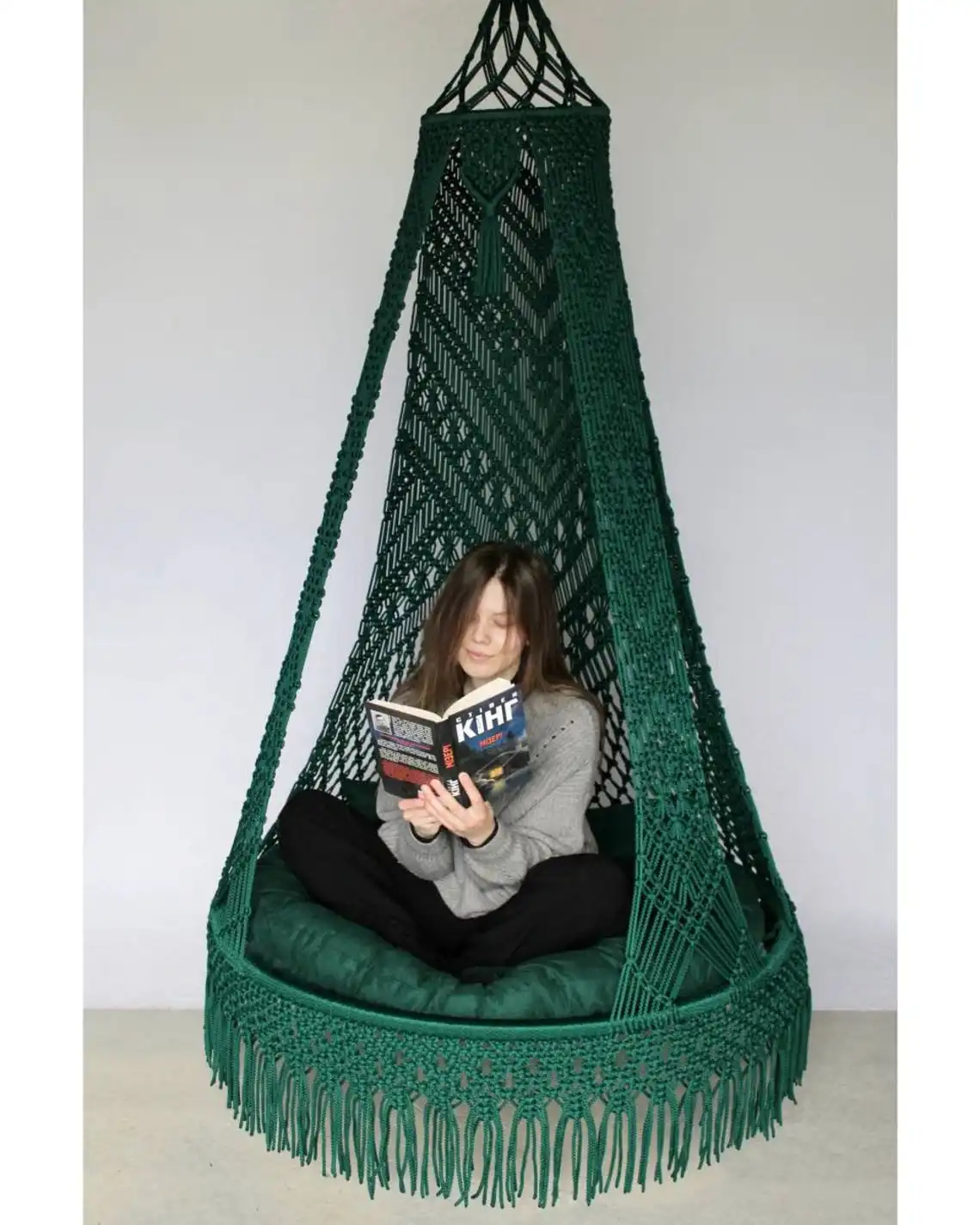 Fashionable Hammock Dormitory Round Macrame Hand Made Hanging Chair Swing For Adult Buy Online From India