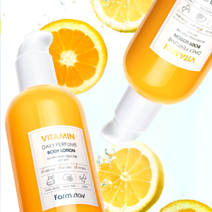 FARMSTAY DAILY PERFUME BODY <strong>LOTION</strong>(VITAMIN) - CPNP Made in Korean Cosmetic - Natural Moisturizing Ingredients Nourishing - Product Image 3