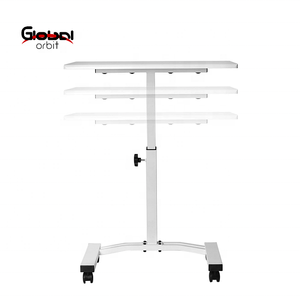 Classic Mobile Cart Laptop Desk Adjustable Standing <strong>Computer</strong> <strong>Table</strong> Portable <strong>Notebook</strong> Stand Sofa Side <strong>Table</strong> for Studying Reading