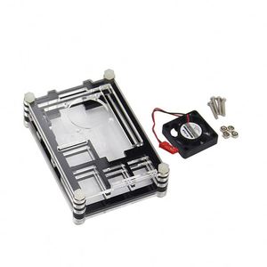 Transparente Schutzhülle für Acryl gehäuse mit Mini-Lüfter für Raspberry Pi 2 3 Modell B und B (B Plus) - Product Image 1