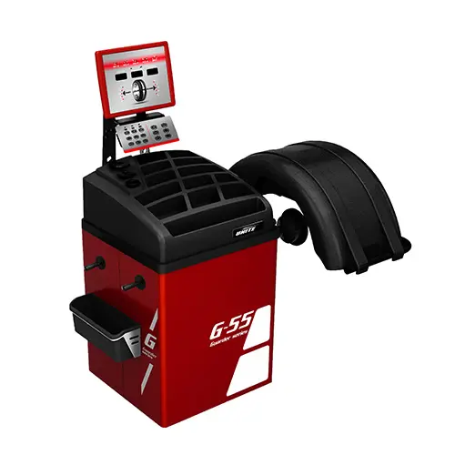 Unite equipamento de garagem roda balanceador com largura automática do carro de medição balanceador do pneu roda G-55