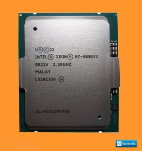 CM8064501549928 SR21V 2.5กิกะเฮิร์ตซ์18แกนประมวลผลที่ใช้ E7-8890V3 CPU สำหรับเซิร์ฟเวอร์การใช้งานในสต็อก - Product Image 1