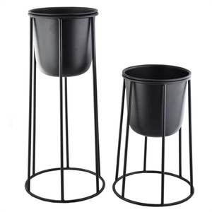 Planter on Stand Modern Contemporary Design Hand Crafted <strong>in</strong> <strong>India</strong> by Axiom Home Accents - Product Image 2