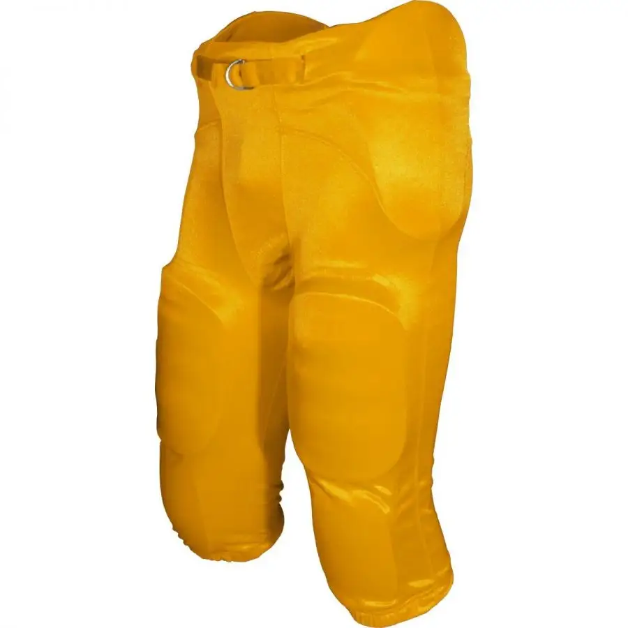 Calça Integrada de Futebol Americano para adultos e jovens, calça esportiva de ritmo, cor dourada, Terminator