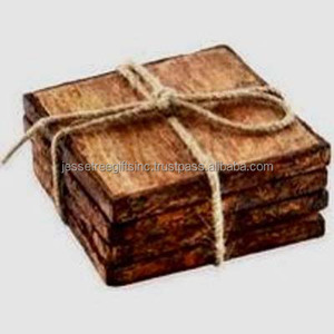 仿古金饰字母设计的金属板杯垫圆形优质饮料批发价格 - Product Image 6
