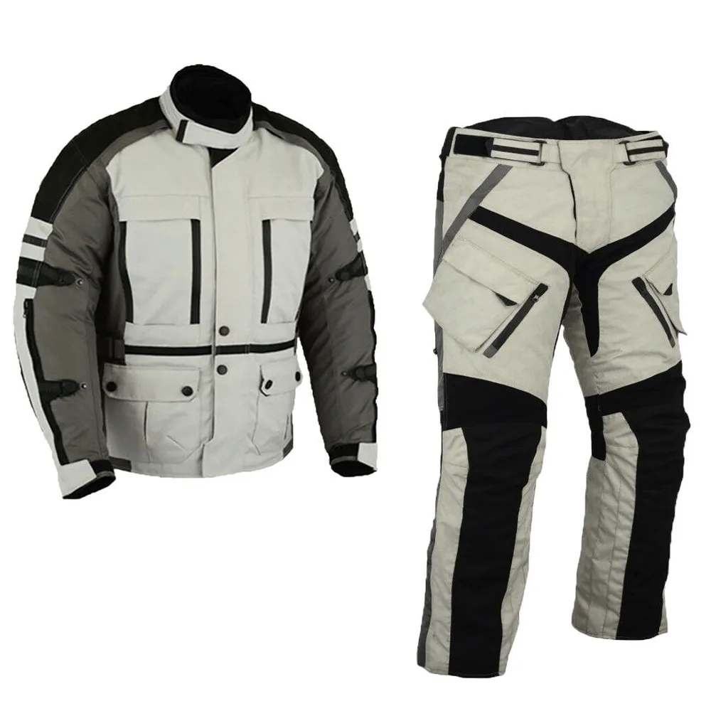 Motorbike Cordura Suit Motorcycle Jacket Trouser Full Waterproof Racing Suit