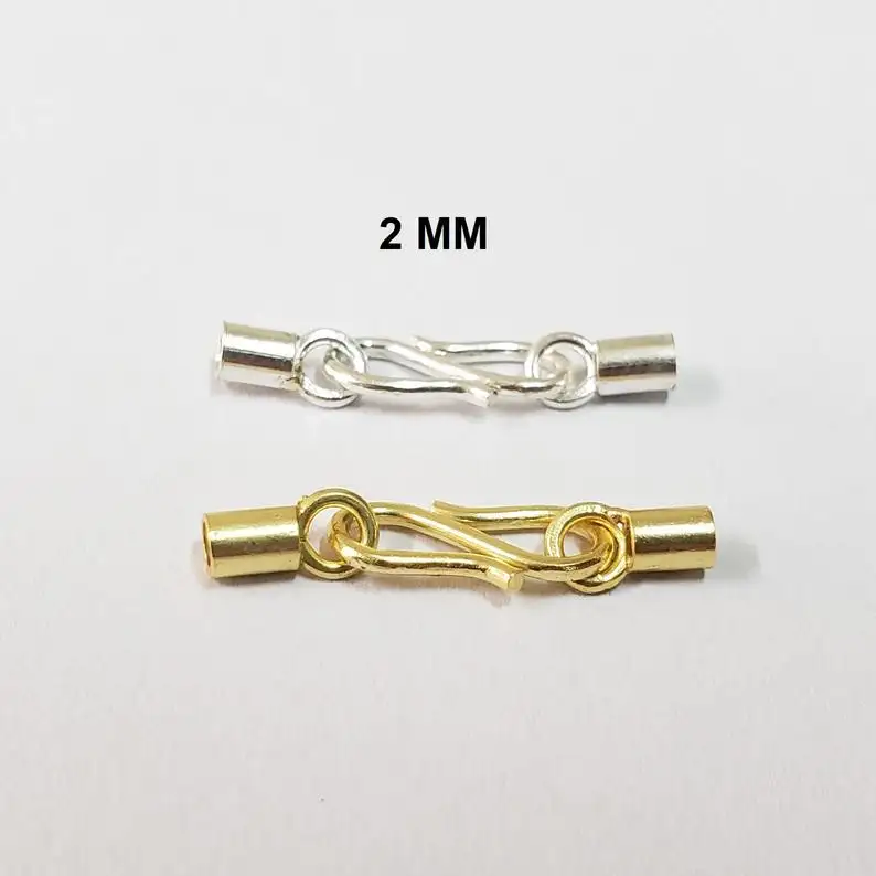 Gold Vermeil Crimp End For Cord / Leather / Chains