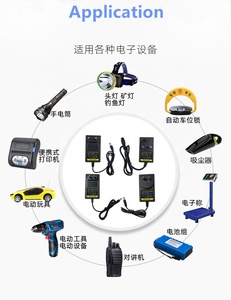 12.6V1Aバッテリー充電器アダプター電動工具充電器DCコネクタ付き - Product Image 6