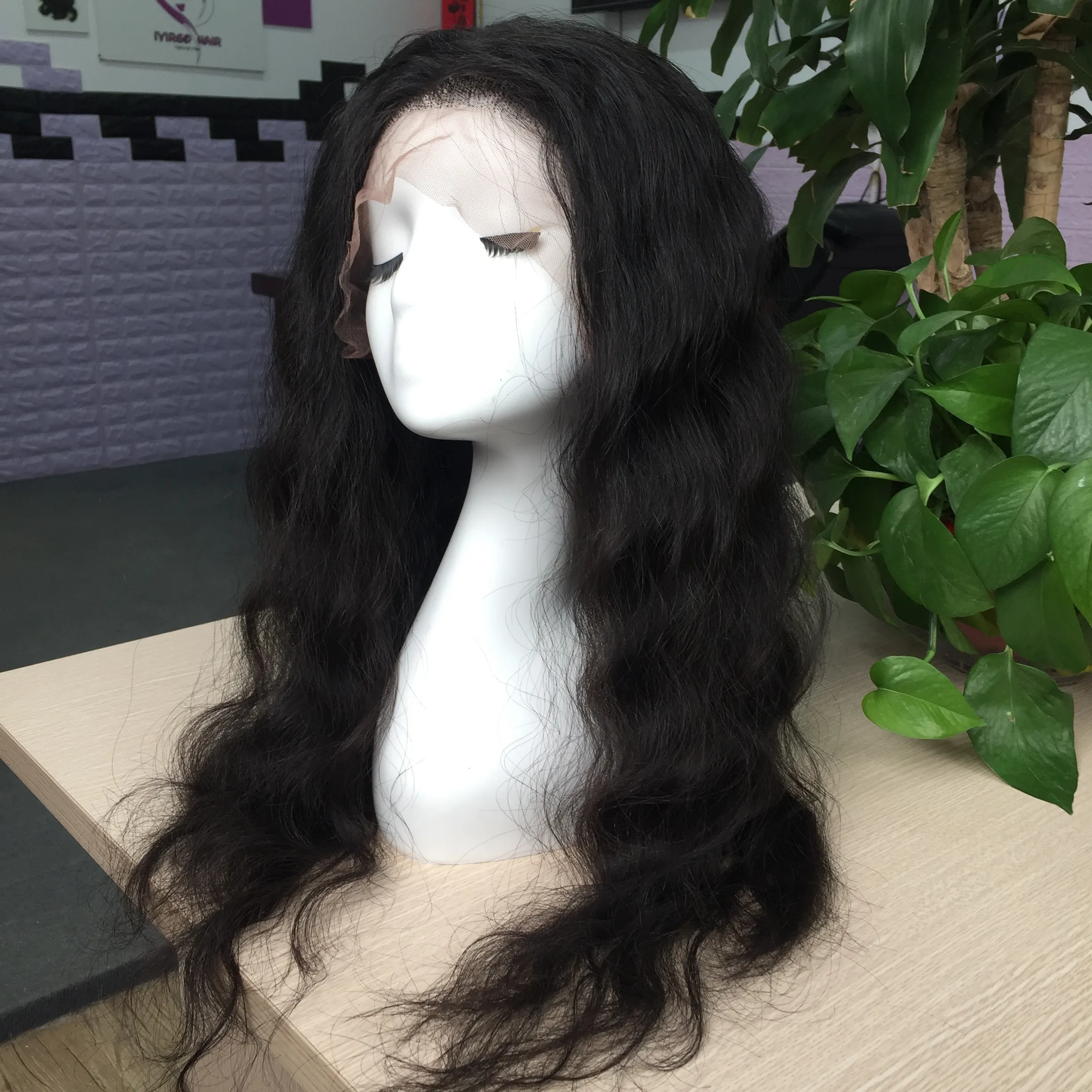 Perruque lace frontal wig 100 naturelle vietnamienne, perruque lace front wig à double dessin, perruque pour femmes, nouvelle collection 150
