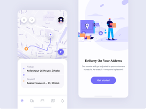 Online Best Courier Delivery App Design | Android Paket zustellung App Entwicklung - Product Image 4
