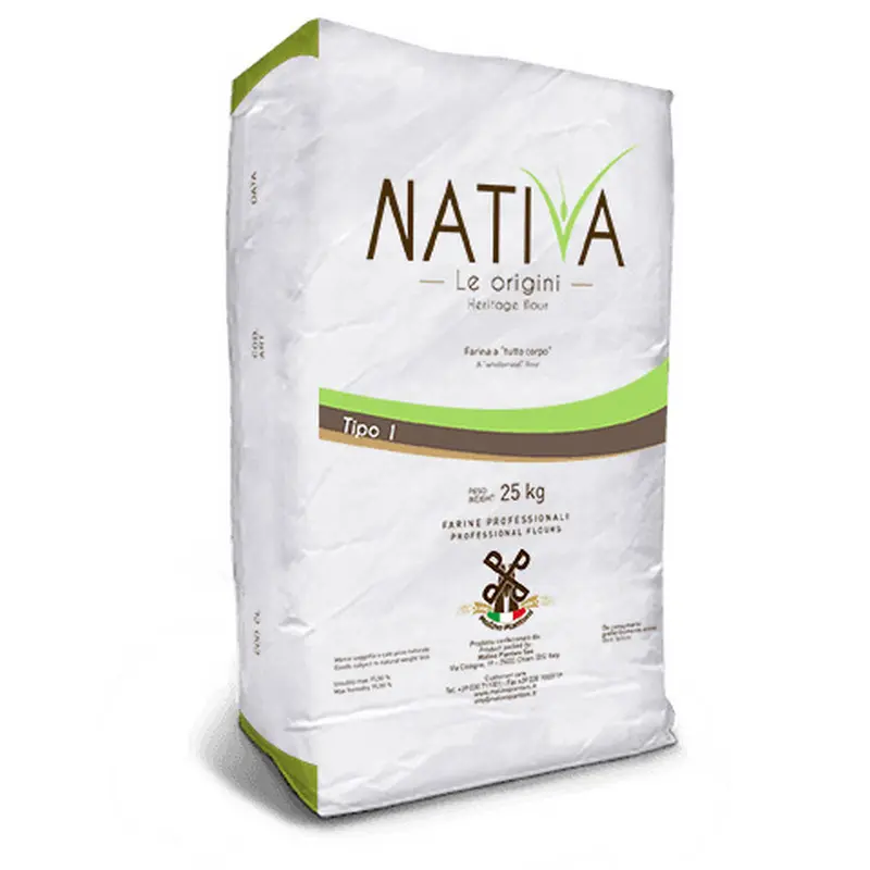 Best Quality Made in Italy Wheat Flour NATIVA 1 IN 25 KG BAG ideal for pizza and bread Ready for Sale