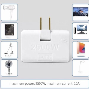 Convertitore di prese ruotabile One in Three estensione a 180 gradi spina americana Multi Plug Mini Slim Wireless Outlet Travel Adapter - Product Image 3
