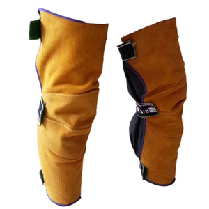 Personal Protection / Heat Resistance Welding Gloves, Apron, Cloak, Leggings and Shoe Cover Made of Premium Cow Split Leather