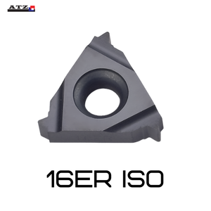 16ER inserti di filettatura in carburo di tungsteno ISO con rivestimento in PVD personalizzabile strumento di tornitura a 3.0 0.35 OEM - Product Image 1