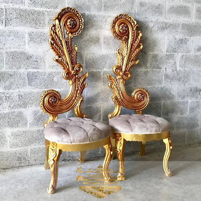 Cadeira royal queen thrones de luxo para noiva e noivo