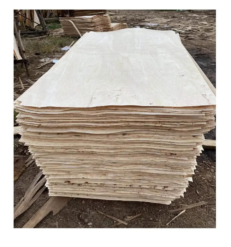Chapas de goma para fabricación de muebles, chapa de madera de 100% núcleos, de grado A, para muebles de madera contrachapada de Vietnam