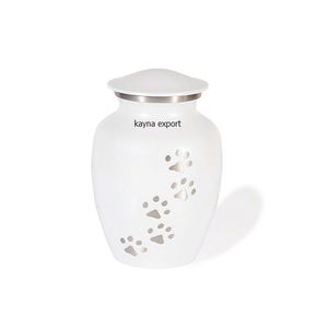 Thiết kế độc đáo phong cách Châu Âu Pewter hoàn thành đúc kim loại tùy chỉnh kích thước Pet urns với Paw Marks - Product Image 6