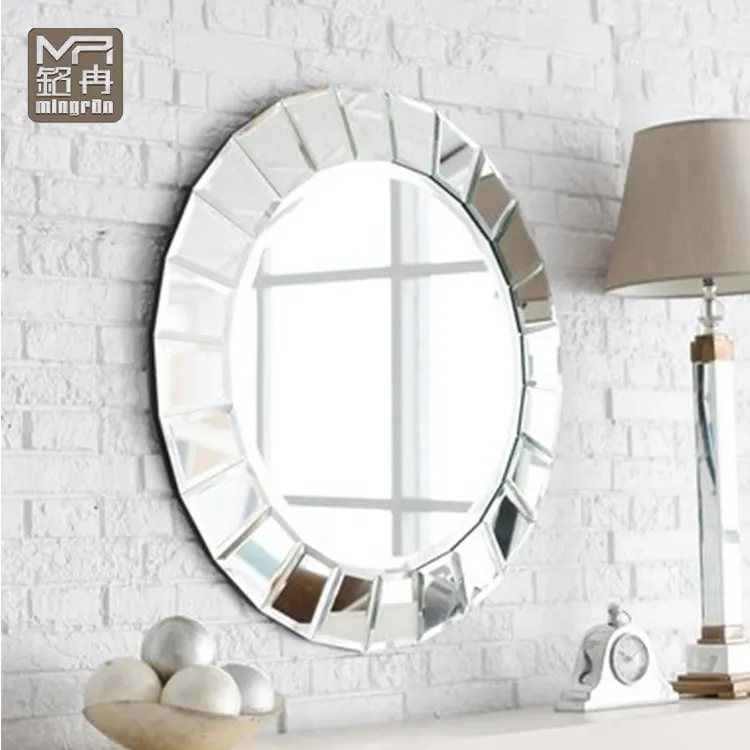 MR-2Q0089 Biseauté miroir Mural Rond avec prix Pas Cher