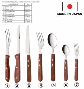 时尚漂亮银器不锈钢，“慢生活餐具白木“ 日本制造”