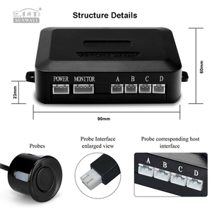 Newest <strong>LED</strong> <strong>Display</strong> Parking <strong>Sensor</strong> with Rear Parking <strong>Sensor</strong> for Car <strong>Reversing</strong> Aid - Product Image 2