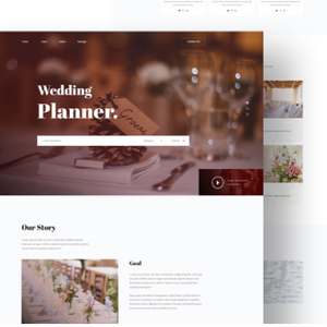 Beste Hochzeits-Event-Websites mit individuellem Webdesign für Win-Betriebs systeme Digitales Paket für die Hochzeits planung - Product Image 1