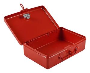 Büyük dikdörtgen gövde kutusu kilidi (kırmızı 4x7x10 inç) yeni tasarım Metal gövde ev depolama için. - Product Image 4