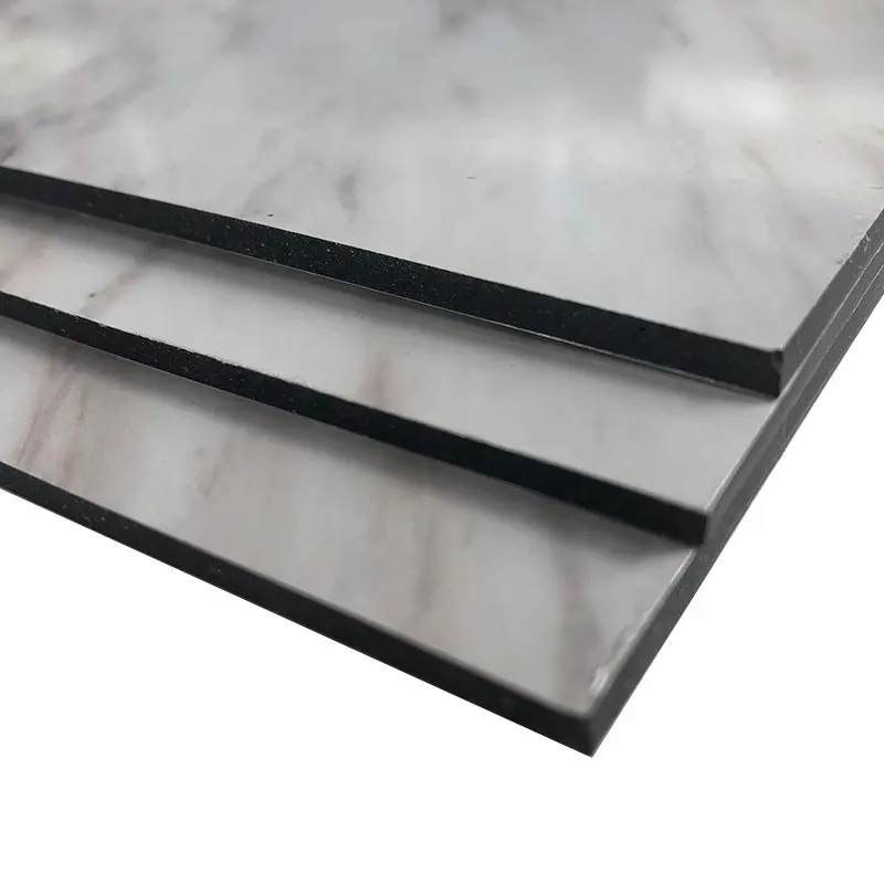 1500x3000mm mermer/taş renk bitmiş Alucobond alüminyum kompozit Panel ACP/ACM levha iç duvar için kaplama