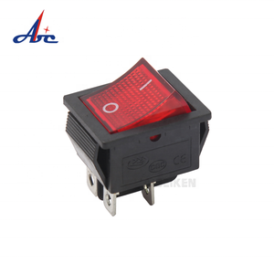 RS404 6A 250 V mini 3 yollu kırmızı ışık güç aracı on/off anahtarı KAYNAK MAKINESİ rocker anahtarı t85 - Product Image 1