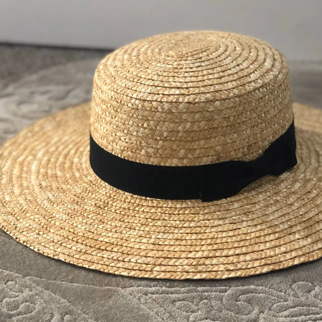 Sombrero de paja para jugador, sombrero de moda para verano, sombrero de mujer, sombrero elegante, sombrero de paja, ala ancha, sombrero de bolero para mujer