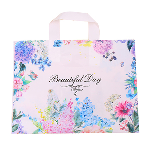 Support Customization Custom logo Printed PE Plastic Shopping Bags Eco Friendly <strong>Soft</strong> <strong>Loop</strong> <strong>Handle</strong> Plastic Bags with Cheap Price and High Quality - Product Image 6